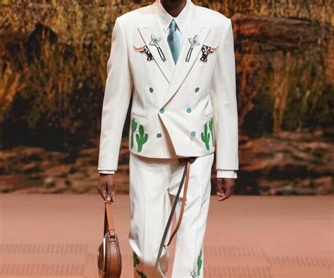 South African model Lebo Malope walks Louis Vuitton  